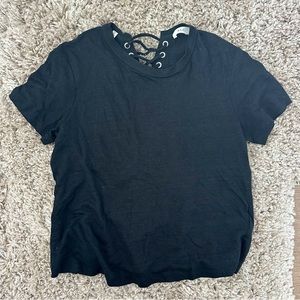 ALC Alber lace up back top